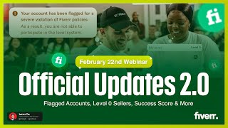 Fiverr Updates 20 Fiverr Account Flagged Fiverr Level 0 Fiverr Success Score and More [upl. by Ahto]