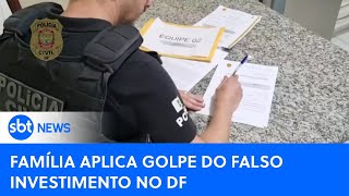 Família é presa por suspeita de aplicar golpe do falso investimento  SBTNewsnaTV 100424 [upl. by Spratt]