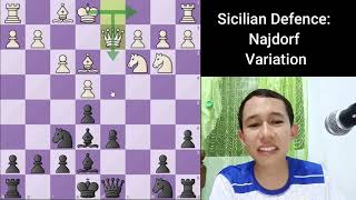 SIcilian Defence Najdorf Variation Tagalog Chess Tutorial [upl. by Cavuoto]