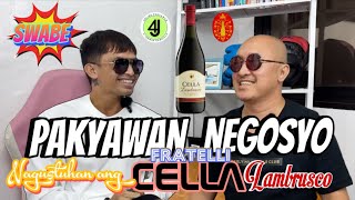 CELLA LAMBRUSCO WITH 4J ONLINE PAKYAWAN CEO MR JERWIN CAMPILLO  DRINKALL WITH SUPERMARNS [upl. by Ennaeirrac666]