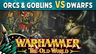 Orcs amp Goblins vs Dwarfs  The Old World Live Battle Report [upl. by Kettie]