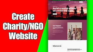 How to Create a Charity  NGO  Donation Website in WordPress  NOCODE [upl. by Irmo]