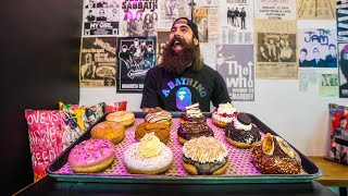 ONLY 13 MINUTES TO BEAT THE CURRENT CHAMPTHE DIRTY THIRTY DONUT CHALLENGE  BeardMeatsFood [upl. by Hashum]