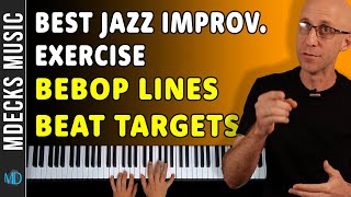 Mastering Your Rhythmic Intuition on Bebop Lines with Beat Targeting jazzpianolessons [upl. by Ahsrav]