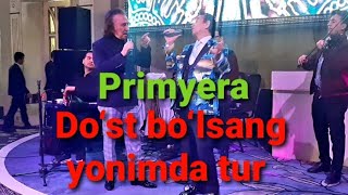 To‘yda primyera Do‘st bo‘lsang yonimda tur Faruh Zokirov amp G‘ulomjon Yoqubov Dost duet [upl. by Aniehs]