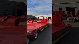 Tri Axle Flatbed Container Chassis Truck Semi Trailer Customization trailer [upl. by Jonathan]