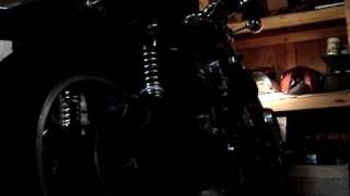 Kawasaki KZ750 with Kerker Exhaust  Inside [upl. by Nauqahs802]