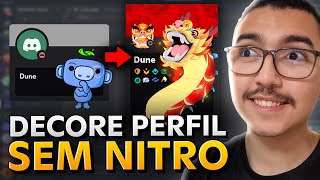 Como Deixar seu PERFIL ARRUMADO SEM NITRO no Discord [upl. by Akins985]