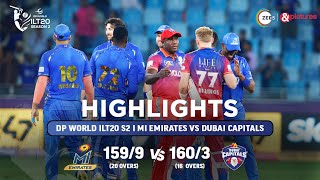 ILT20 S2  English  HIGHLIGHTS  David Warner amp Nicholas Pooran  DC vs MIE  T20  20th Jan [upl. by Ferrigno151]