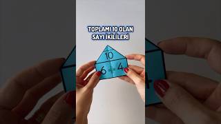 Toplamı 10 Olan Sayı İkililerini Öğren eğitim matematik maths [upl. by Lleryt]