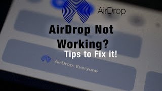 Airdrop Not Working [upl. by Arakihc]