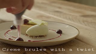 Unique Twist on Crème Brûlée Oxford Blue Cheese Starter  Plating amp ASMR [upl. by Enrobyalc]