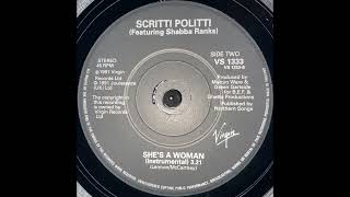 Scritti Politti amp Shabba Ranks  Shes A Woman Instrumental 1991 [upl. by Reh]