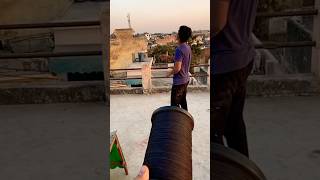 Flying big kites🪁Monokite Manjha Testing  Best manjha for kite cutting  Gattu unboxing shorts [upl. by Remo]