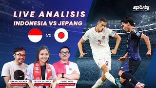 Live Analisis Timnas Indonesia Vs Jepang Kualifikasi Piala Dunia 2026 Zona Asia  SPORTY [upl. by Jordans658]