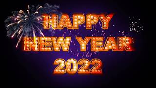 Animated Happy New Year 2022 Video Effects Free Footage [upl. by Hildegarde6]