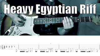 Oriental Egyptian Heavy Riff With Tab El Baja3a [upl. by Anirpas]