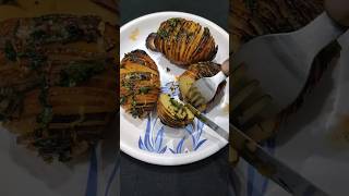 Hasselback Potato Recipes recipe cooking homemade esy simple food [upl. by Courcy878]