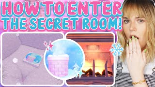 HOW TO ENTER THE SECRET ROOM AND GET THE CHIMNEY SURFER BADGE IN THE NEW WINTER UPDATE 🏰Royale High [upl. by Utir]