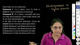 NEET 2024  Given below are two statements  Statement I In plants some binds to RuBisCO hence [upl. by Savinirs77]