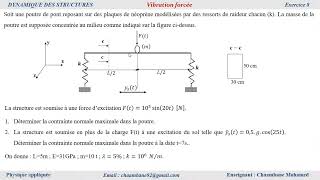 Dynamique des structures  Exercice 8 [upl. by Cathy932]