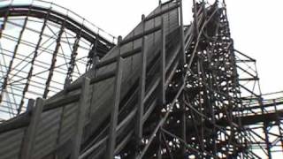 Balder Wooden Roller Coaster POV Liseberg Sweden [upl. by Akenet]