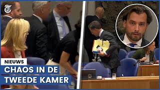 Beelden kabinet loopt weg bij speech Baudet [upl. by Aun]