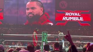 2024 WWE Men’s Royal Rumble entrances  ending  live crowd reaction [upl. by Lansing]