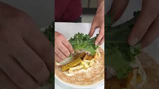 Quick healthy vegan and crunchy tempeh wrap healthyliving mindfuleating veganrecipes [upl. by Murray]