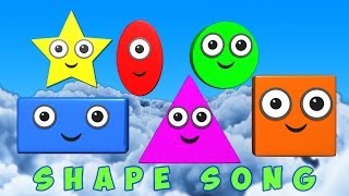 Shapes Song  learn shapes  kids learning  nursery rhymes  childrens songs [upl. by Perl]