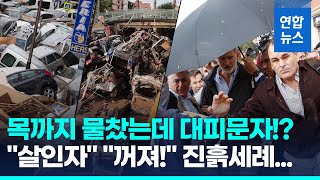 수십명 여전히 물속에…quot살인자quot 스페인 국왕 욕설·진흙 봉변  연합뉴스 Yonhapnews [upl. by Cymbre]