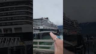 Koningsdam cruise ship at Port in Skagway [upl. by Eleanore]