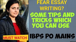 TIPS AND TRICKS FOR ESSAY WRITINGDESCRIPTIVE WRITING FOR IBPS PO MAINSLEARN WITH AASTHALANG BOTH [upl. by Chaworth139]