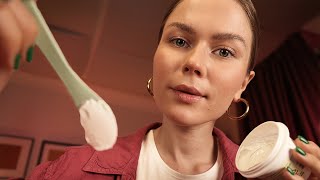 ASMR Most Relaxing Face Spa  Personal Attention quotHeadphones Requiredquot [upl. by Einegue]