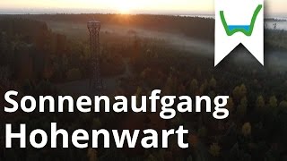 Hohenwart  Sonnenaufgang an der Hohen Warte Aussichtsturm [upl. by Gordan]