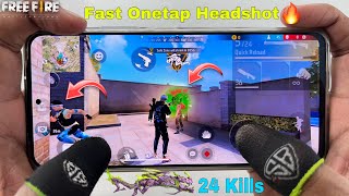 Poco x3 pro free fire gameplay test 2 finger handcam m1887 onetap headshot 120Hz display smoothaf [upl. by Grati]