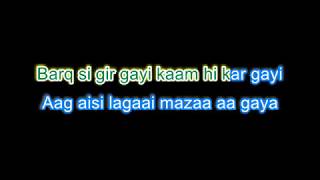 MERE RASKEY QAMAR KARAOKE WITH LYRICS [upl. by Aciamaj364]