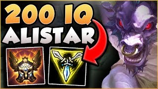 TRIFORCE ALISTAR TOP TROLL OR 200 IQ PICK ALISTAR SEASON 8 TOP GAMEPLAY  League of Legends [upl. by Eimmelc]