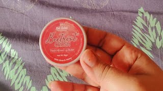 Nat Habit Beetroot Crush lip balm review  Lip Balm with butterDesi ghee amp raw honey for pink lips [upl. by Joacimah]