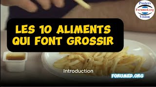 Top 10 Aliments qui font grossir les Nutriments hyperCaloriques [upl. by Gnoy]