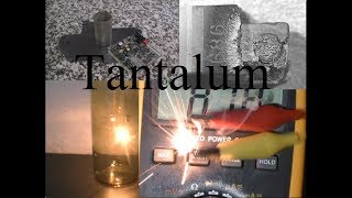 Tantalum metal and how to make a tantalum lightbulb [upl. by Anniram]