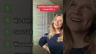 Ranking GEDDY LEES Vocal Riffs [upl. by Martinic]