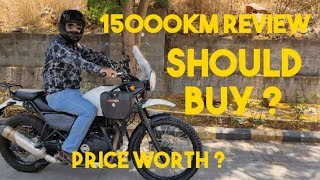 Royal Enfield Himalayan 15000 km Review [upl. by Bondie253]