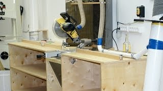 Building a miter saw workbench  Изготовление стола для торцовочной пилы [upl. by Nawuq764]