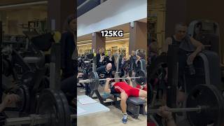 BENCH PRESS 125KG BW 73 s sport motivation workout power benchpress powerlifting sports [upl. by Rozek]