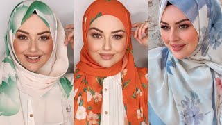 How to Make Chiffon Hijab Tutorial Turkish Style  Şifon Şal Nasıl Bağlanır تعليم لفات حجاب [upl. by Fayola]