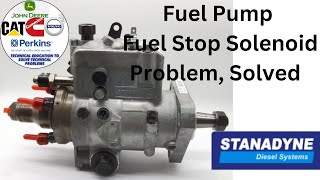 Stanadyne Fuel Pump solenoid valve replacementfuel stop solenoid Problem [upl. by Nrobyalc]