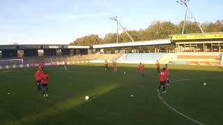 Fussballtraining  Warm up mit Pass in die Tiefe [upl. by Noeled540]