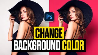 How to Change Background Color in Photoshop  1 Minute Tutorial [upl. by Merrielle]