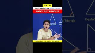 BASICS OF TRIANGLES PART 3 IN HINDI shorts tiklesacademyofsuccess triangle maths [upl. by Allecsirp253]